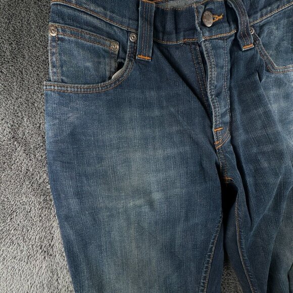 Nudie Jeans Co Mens Jeans Denim Pants Trouser Size 28x32 GRIM TIM WHITE KNEE - Picture 4 of 16